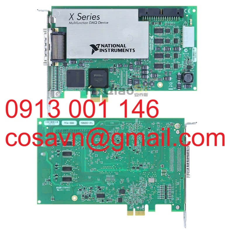 National Instruments (NI) Thiết bị thu thập dữ liệu đa chức năng dòng X của National Instruments (NI) PCIe-6363
